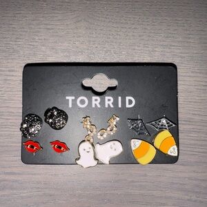 Halloween Whimsy Earring Set - Black, White, Yellow